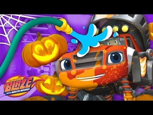 Blaze's HALLOWEEN Car Wash Surprise #17 ๐ | Blaze and the Monster Machines