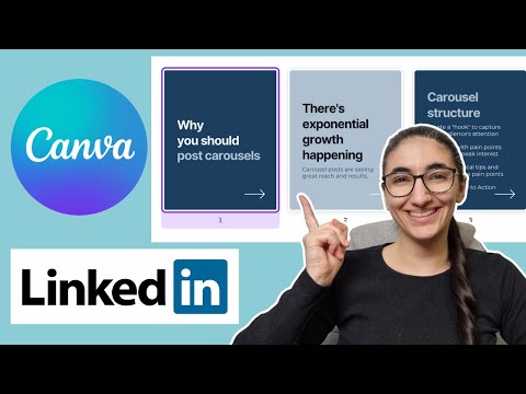 How to create a LinkedIn carousel post 2024 (for FREE with Canva) #MedicalWriting #MedicalWriters