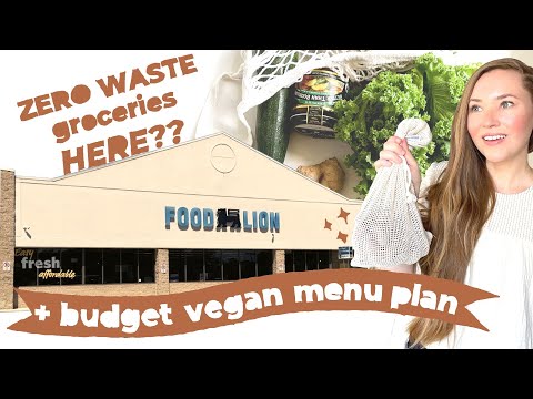 i tried to shop zero waste at a regular grocery store | meal plan w/ me 📔✍🏻