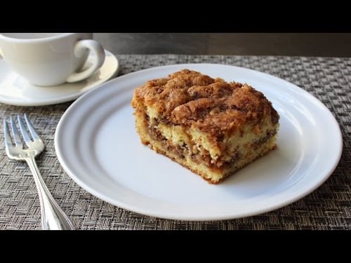 Pecan Sour Cream Coffee Cake Recipe - How to Make a Crumb Cake