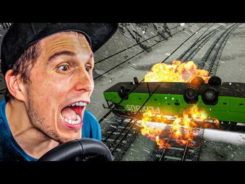 Im SCHNEECHAOS auf BAHNGLEISE gefallen | Fernbus Simulator