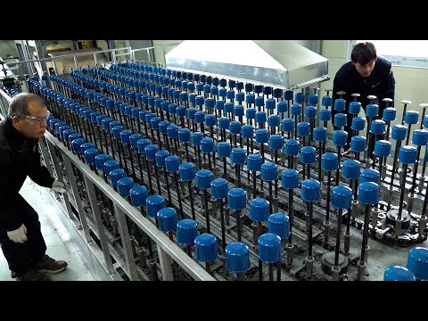 Amazing process of mass producing engine oil filters. Korean auto parts manufacturing factory