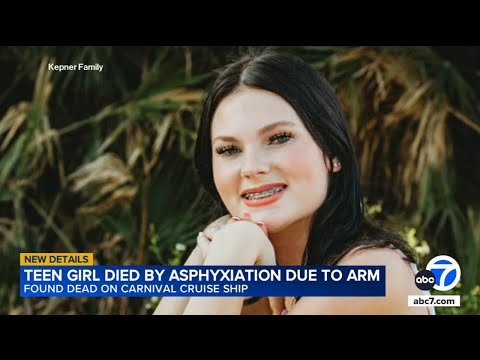 Cheerleader found dead on Carnival cruise died by asphyxiation, source says
