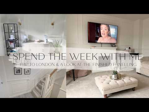 VLOG | A WEEK IN LONDON & FINISHED PANELLING! | NEW BUILD HOME TOUR & DECOR IDEAS | Nodreen K