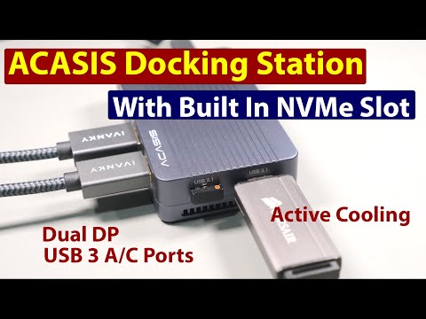 The Acasis TBU405 Plus Docking Station With NVMe SSD!
