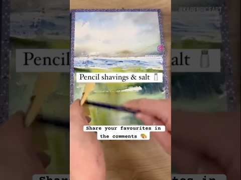 Boost your watercolor with these two genius techniques #watercolour #watercolor #painting