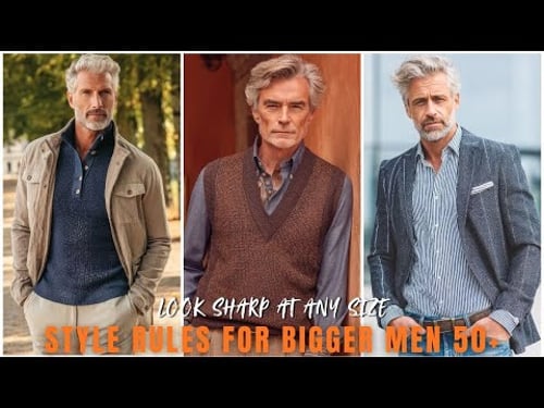 How Bigger Men Over 50 Can Still Look Well-Dressed (20 Outfits) - men's fashion