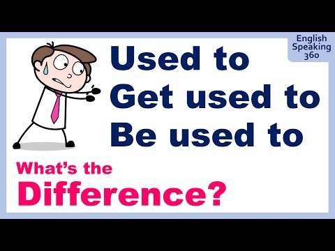 Difference between I USED TO / GET USED TO / BE USED TO Super Useful English Grammar