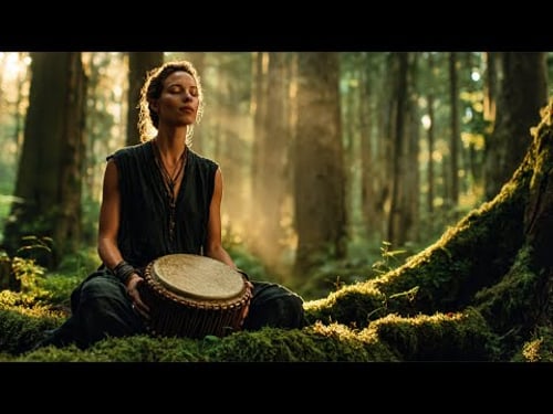 🌿 Woman of the Forest — Her Rhythm Brings Inner Calm