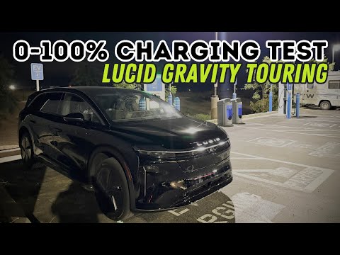 Lucid Gravity Touring (89kWh) 0-100% DC Fast Charging Analysis