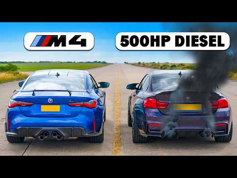 BMW M4 v 500hp Diesel & Nitrous ‘M4’: DRAG RACE