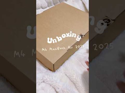 π¦ unboxing M4 macbook air starlight