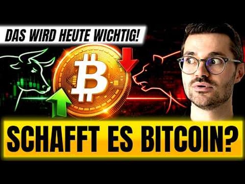 Fällt Bitcoin weiter? Was Bitcoin HEUTE macht, MUSST du wissen!