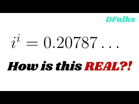 i^i is a REAL number!