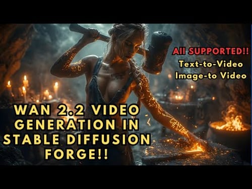 WAN 2.2 AI Video Generation in Stable Diffusion Forge Neo (ComfyUI Alternative)