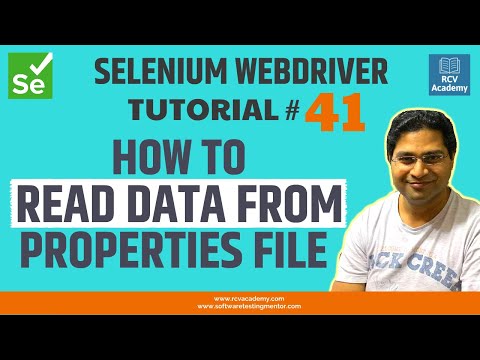 Selenium WebDriver Tutorial #41 - How to Read Data From Properties File