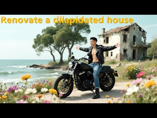 😭Renovate a dilapidated house into a seaside holiday house#renovation#house