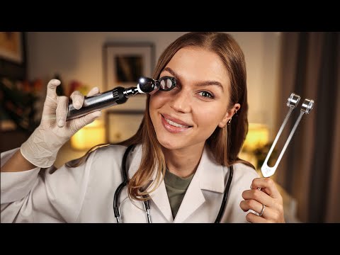 ASMR The Most Relaxing Cranial Nerve Exam. Medical RP, Personal Attention