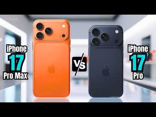 iPhone 17 Pro Max vs iPhone 17 Pro | Full comparison🔥