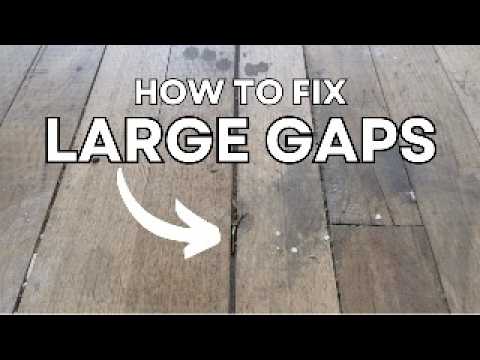 Fix LARGE gaps in your floor | Step by step guide | What filler to use