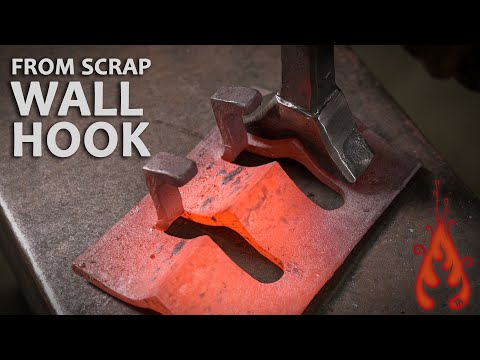 Making a wall hook from scrap metal!
