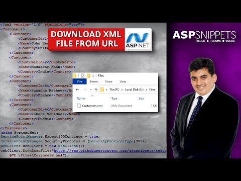 Download XML file from URL in ASP.Net using C#