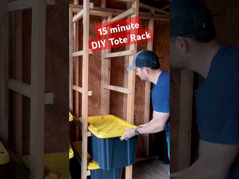 Easiest DIY Tote Rack EVER! 🔨