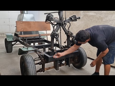 HE WILL NEVER NEED TO GO TO THE GAS STATION AGAIN (steam engine car)