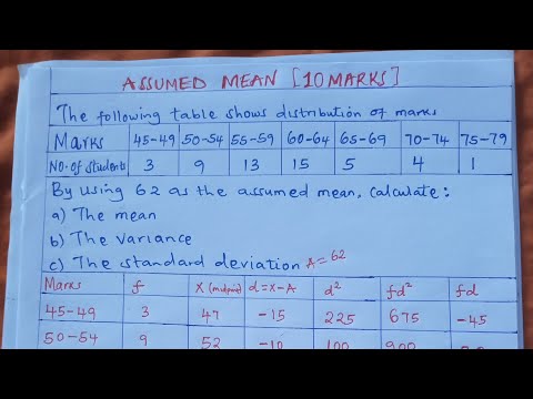 ASSUMED MEAN, A MUST WATCH PREDICTION FOR K.C.S.E 2026 - (10 MARKS) MATH PP2