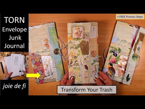 TORN ENVELOPE JUNK JOURNAL Tutorial ⭐ Beginner Friendly ✅