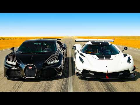 Koenigsegg Jesko v Bugatti Chiron Super Sport: DRAG RACE