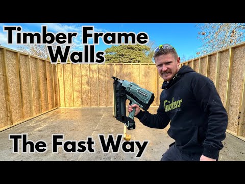 How to Build Timber Frame Walls Quick and Easy - Workshop Build PT3