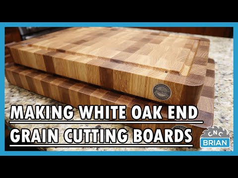 Making White Oak End Grain Cutting Boards