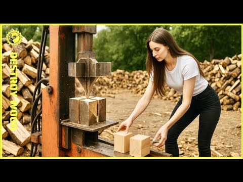 Fastest Biggest Firewood Processing Machine Technology | Firewood Processor In Action #59