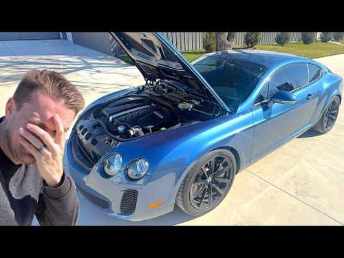 I bought a $300,000 Bentley Continental Supersports for 90% off, but it goes into limp mode...