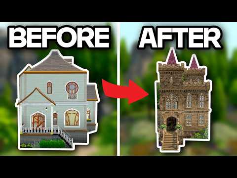fixing Realm of Magic's UGLY houses in The Sims 4 #2