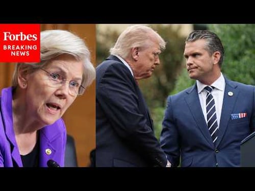 Elizabeth Warren Torches Trump Over Cost Of Iran War, Calls For Hegseth To Be Immediately Fired