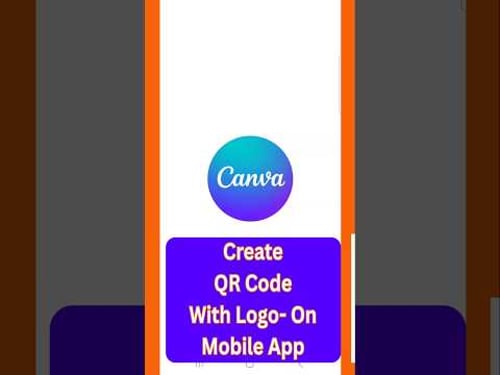Create QR Code with Logo in Canva- mobile app #howto #canvatutorial #qrcode #logo