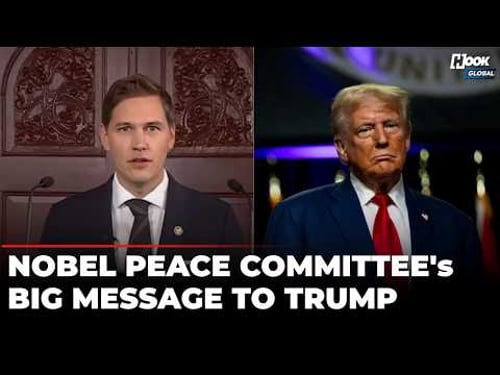 Nobel Peace Prize Committee Chairman’s Message To Trump After He Fails To Win | Maria Corina Machado