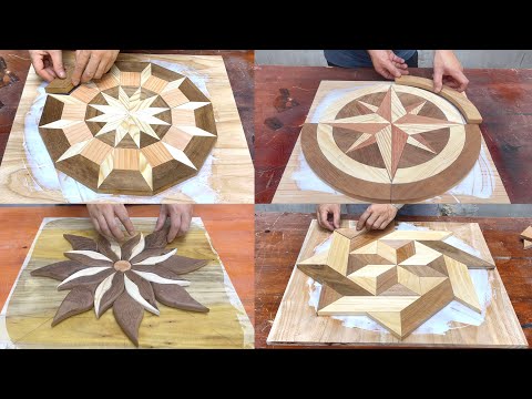 5 Amazing Wooden 3D Wall Clock Ideas // DIY Beautiful Artistic Wooden Clock From Scrap Wood
