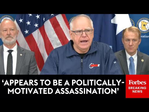 BREAKING: Minnesota Gov. Tim Walz Holds Press Briefing After 2 Democratic Lawmakers Shot, One Killed