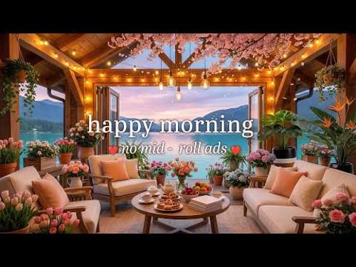 πΏ Spring Lake Jazz In Happy Morning (NO MID-ROLL ADS) - Relaxing Cozy Ambience for a Peaceful Day