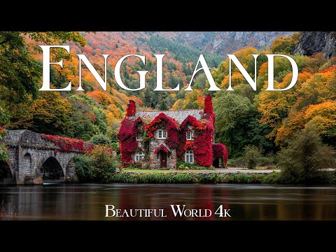England 4K 🍁 Stunning Autumn Landscapes with Golden Leaves & Rolling Hills 🍁 Relaxing Music