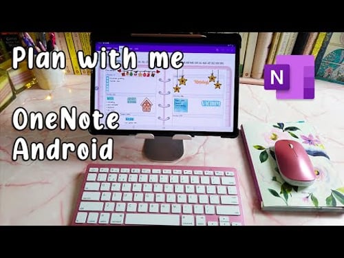OneNote Plan with Me - Android Tablet Digital Planning