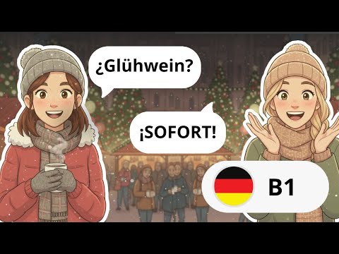 Weihnachtsmarkt Dialogue π B1 | German Christmas Market Conversation Practice