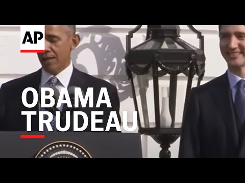 Obama, Trudeau Trade Hockey Jabs at White House