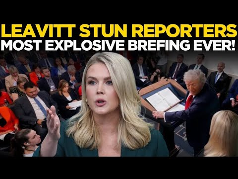 Karoline Leavitt LIVE | White House Press Secretary Drops Bombshell in Briefing | Trump | US News