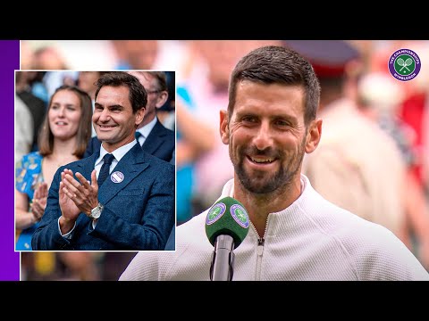 "I wish I had the skills of that man" | Novak Djokovic praises watching Roger Federer | Wimbledon