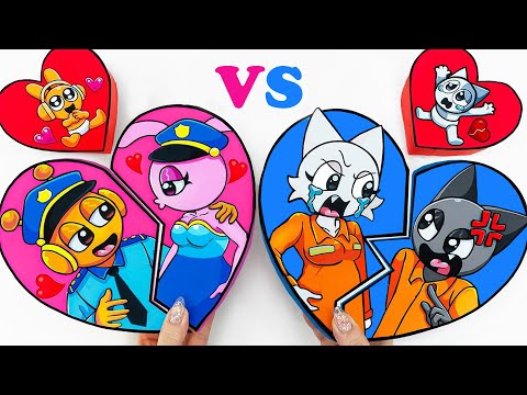 💖Paper DIY💖 UNBOXING SPRUNKI Family Police vs Family Thief MYSTERY BOX | How Make Blind Box | ASMR