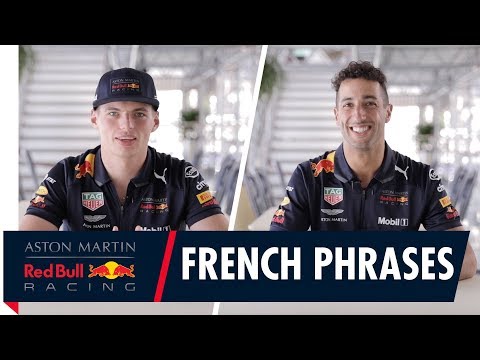 Handy French Phrases with Pierre Gasly, Max Verstappen, Daniel Ricciardo and Brendon Hartley